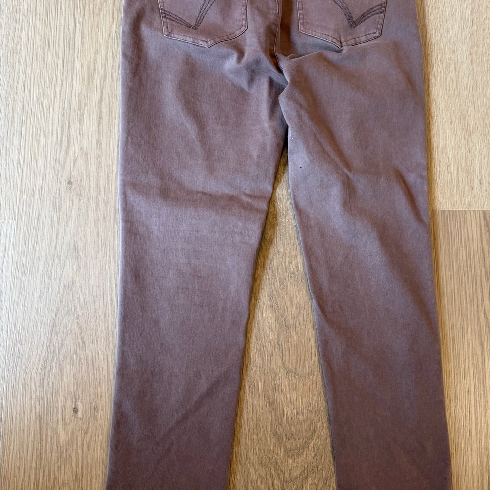 Democracy Brown Straight-Leg Pants, 8